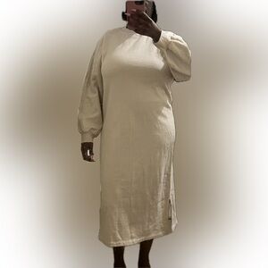 Tan Long Sleeve Dress